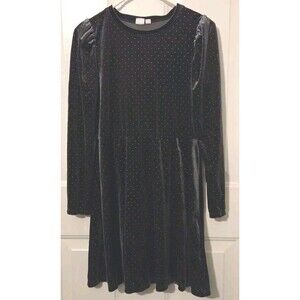Gap Kids Puff Sleeve Velvet Skater Dress - Size XXL 14-16